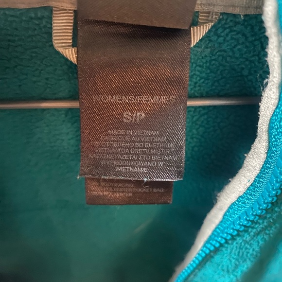NORTH FACE turquoise fleece jacket size S - Picture 10 of 10